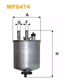 WIX FILTERS wf8474 -  Топливный фильтр